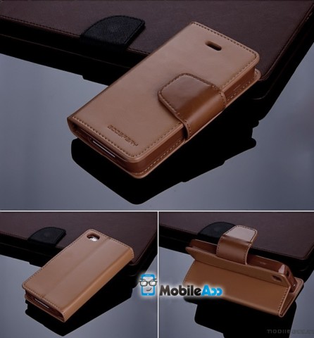 iPhone 6+/6S+  Korean Mercury Sonata Diary Wallet Case - Brown