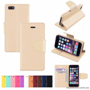iPhone 6+/6S+  Korean Mercury Sonata Diary Wallet Case - Gold