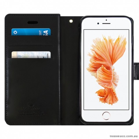 Original Mercury Mansoor Wallet Diary Case for iPhone 6 Plus / 6S Plus Black