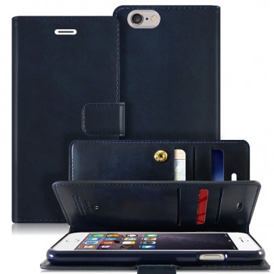 Original Mercury Mansoor Wallet Diary Case for iPhone 6 Plus / 6S Plus Navy