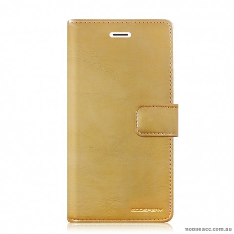 Original Mercury Mansoor Wallet Diary Case for iPhone 6 Plus / 6S Plus Hot Gold