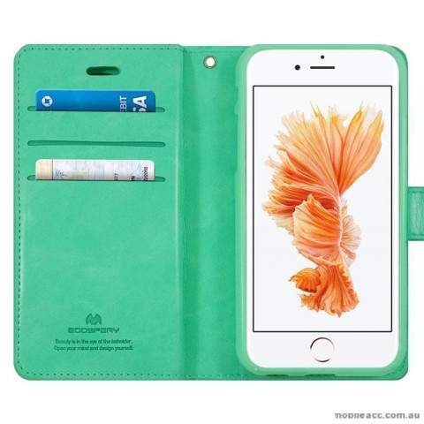 Original Mercury Mansoor Wallet Diary Case for iPhone 6 Plus / 6S Plus Green