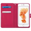 Original Mercury Mansoor Wallet Diary Case for iPhone 6/6S Hot Pink