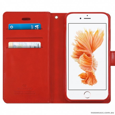 Original Mercury Mansoor Wallet Diary Case for iPhone 6/6S Red