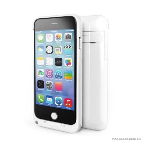 4800mAh Power Bank Battery Case for iPhone 6/6S Plus - White