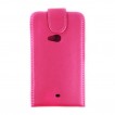 Synthetic Leather Flip Case for Nokia Lumia 625 - Hot Pink