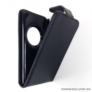 Synthetic Leather Flip Case with Wallet Card Holders for Nokia Lumia 1020 - Black