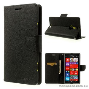 Mercury Goospery Fancy Diary Wallet Case for Nokia Lumia 1520 - Black