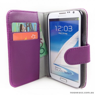 Loel Quality Wallet Case for Samsung Galaxy Note2 N7100 - Purple