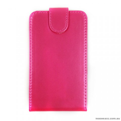 Synthetic Leather Flip Case for Samsung Galaxy S4 Active i9295 - Hot Pink