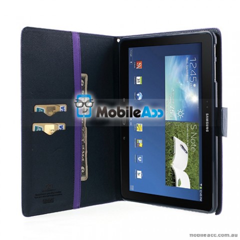 Mercury Goospery Fancy Diary Case for Samsung Galaxy Note 10.1 P605 (2014 Edition) - Purple