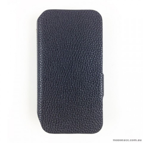 Synthetic Leather Wallet Case for Samsung Galaxy S4 Zoom - Black