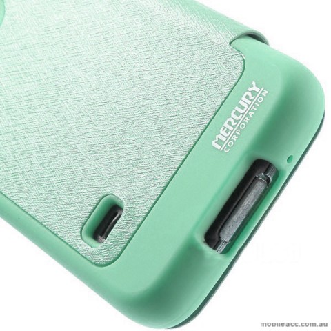 Korean WOW Window View Flip Cover for Samsung Galaxy S5 - Green