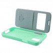 Korean WOW Window View Flip Cover for Samsung Galaxy S5 - Green