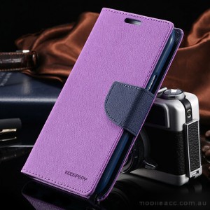 Korean Mercury Fancy Diary Case for Samsung Galaxy Note 4 - Purple