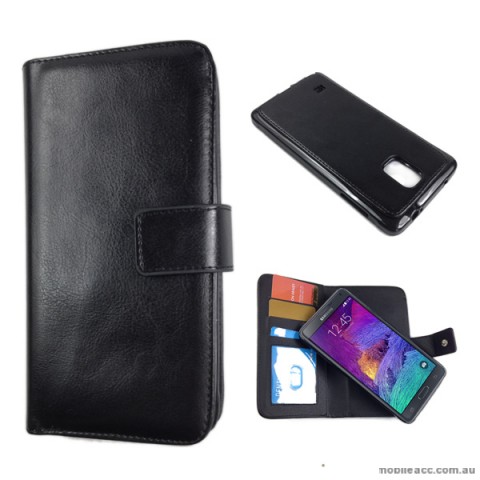 Detachable 2 in 1 Magnetic Wallet Case for Samsung Galaxy Note 4