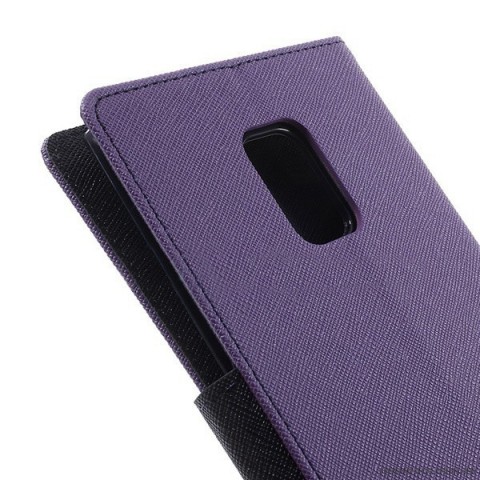Korean Mercury Fancy Wallet Case for Samsung Galaxy Note Edge - Purple