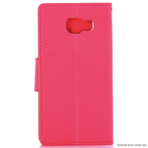 Mercury Goospery Bravo Diary Wallet Case For Samsung Galaxy A3 2016 - Hot Pink