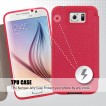 Korean Mercury WOW View Cover for Samsung Galaxy S6 Edge Hot Pink