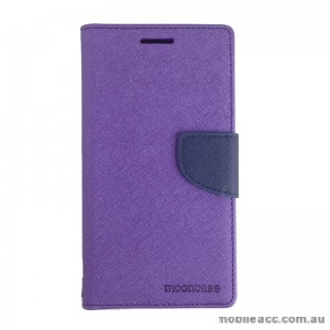 Mooncase Stand Wallet Case for Samsung Galaxy J1 Ace Purple