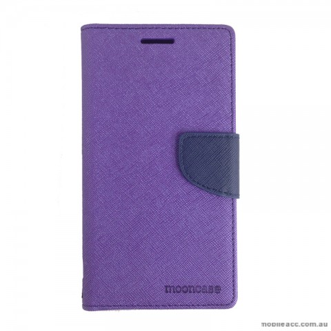 Mooncase Stand Wallet Case for Samsung Galaxy J1 Ace Purple