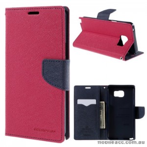 Korean Mercury Fancy Diary Wallet Case Cover for Samsung Galaxy Note 5 Hot Pink