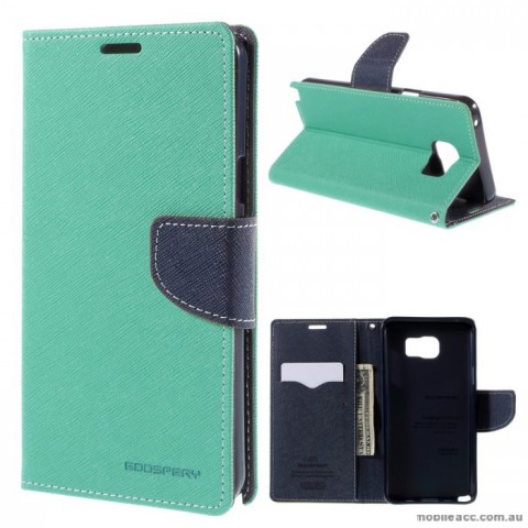 Korean Mercury Fancy Diary Wallet Case Cover for Samsung Galaxy Note 5 Green