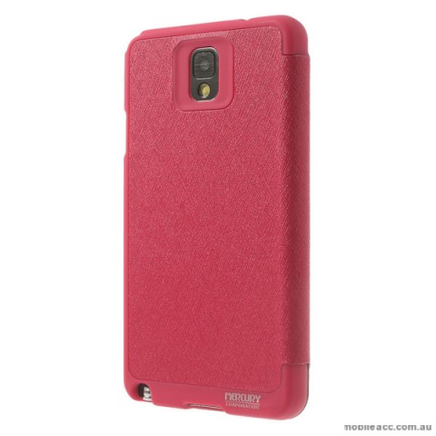 Korean Mercury WOW View Cover for Samsung Galaxy Note 5 Hot Pink