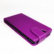 Synthetic PU Leather Flip Case with Credit Card Slots for Sony Xperia Z L36i - Purple
