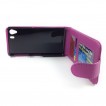 Synthetic Leather Flip Case for Sony Xperia Z1 L39h - Purple