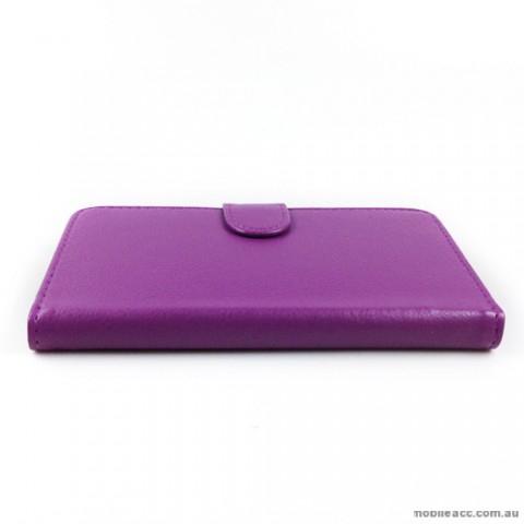 Synthetic Leather Wallet Case for Sony Xperia Z1 L39h - Purple