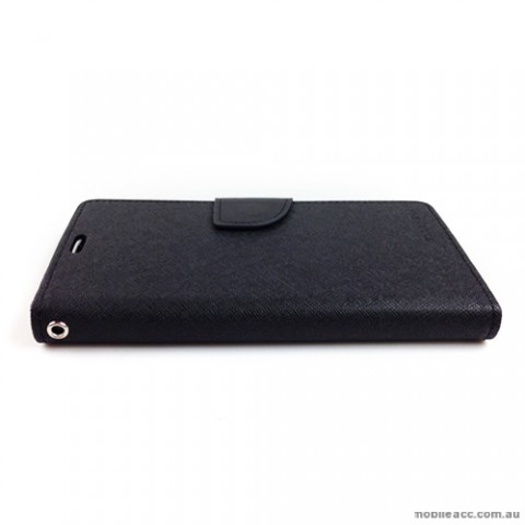 Mercury Goospery Fancy Diary Wallet Case for Sony Xperia Z1 - Black
