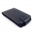Synthetic Leather Flip case for Sony Xperia M - Black