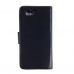 Synthetic Leather Wallet Case Cover for Sony Xperia Z1 Compact - Black