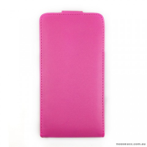 Synthetic Leather Flip Case Cover for Sony Xperia Z2 D6503 - Hot Pink