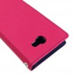 Mercury Fancy Diary Wallet Case for Sony Xperia M2 - Hot Pink