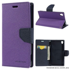 Korean Mercury Fancy Diary Wallet Case for Sony Xperia Z3 - Purple