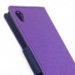 Korean Mercury Fancy Diary Wallet Case for Sony Xperia Z3 - Purple