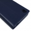 Korean Sonata Wallet Case for Sony Xperia Z3 - Navy Blue