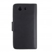 Synthetic Leather Wallet Case for Sony Xperia Z3 Compact - Black