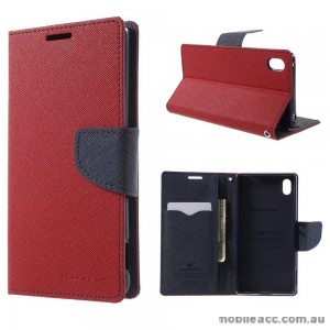 Korean Mercury Fancy Diary Wallet Case for Sony Xperia Z5 Compact Red