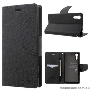 Mercury Goospery Fancy Diary Wallet Case For Sony Xperia XZ - Black