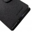 Mercury Goospery Fancy Diary Wallet Case For Sony Xperia XZ - Black