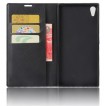 Mooncase Stand Wallet Case For Sony Xperia XA1 Ultra Black