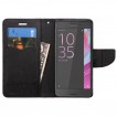 Mooncase Stand Wallet Case For Sony Xperia XA1 - Black