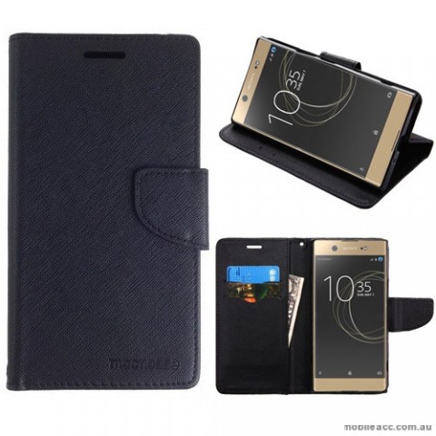 Mooncase Stand Wallet Case For Sony Xperia XZ Premium - Black