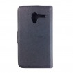 Synthetic Leather Wallet Case Cover for Motorola Moto X - Black