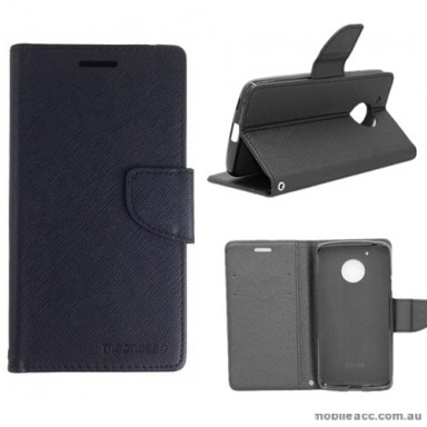 Mooncase Stand Wallet Case For Motorola Moto G5 Black