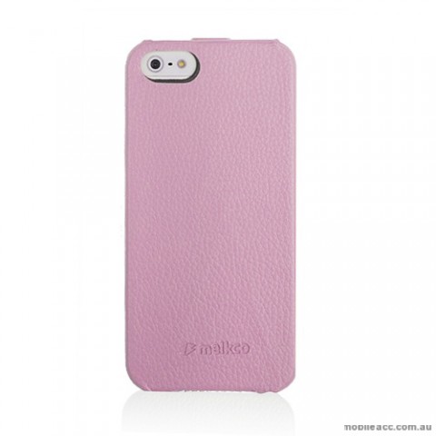 Melkco Synthetic Leather Flip Case for iPhone 5/5S/SE - Pink