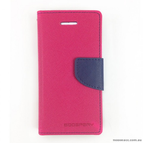 Mercury Goospery Fancy Diary Wallet Case for iPhone 5C - Hot Pink